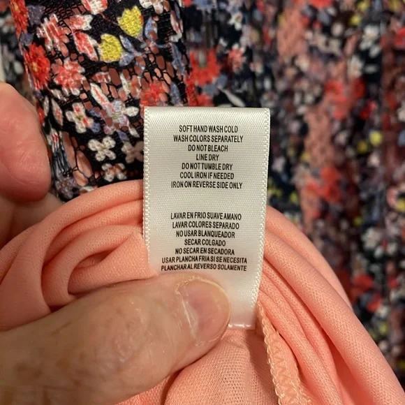 Danny & Nicole Dress size 20W sleeveless Lace Overlay/Lined - Picture 6 of 7